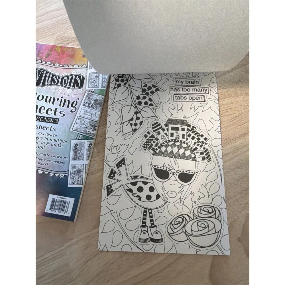 Dylusions Coloring Sheets by Dyan Reaveley Collection 2 and 24 colouring Ranger